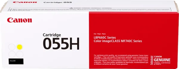 Toner CANON CRG055HY Yellow Original 5.9K Pagini - imagine 2