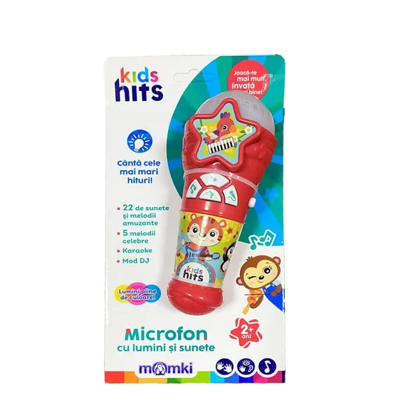 Microfon KIDS HITS cu Lumini și Sunete KH16/004 - imagine 3