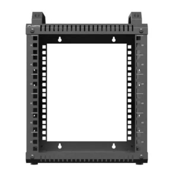 Rack Deschis LANBERG 10 țoli 6U 280x300 Oțel Laminat la Rece Negru