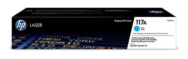 Toner HP 117A W2071A Cyan Color LaserJet 150/178/179
