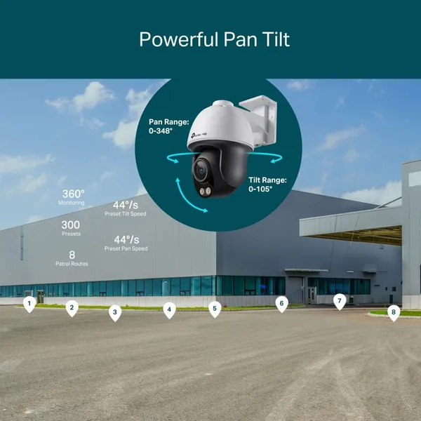 Cameră de Supraveghere TP-LINK VIGI C540S 4mm Pan/Tilt Exterior IP66 - imagine 2
