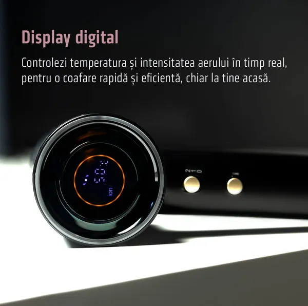 Uscător de păr HEINNER HHD-R16BLDC-BK 1600W Ionizare Motor BLDC