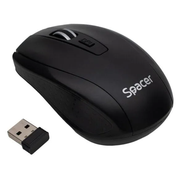 Mouse SPACER SPMO-WS-BK-04 Wireless 1600 dpi Negru