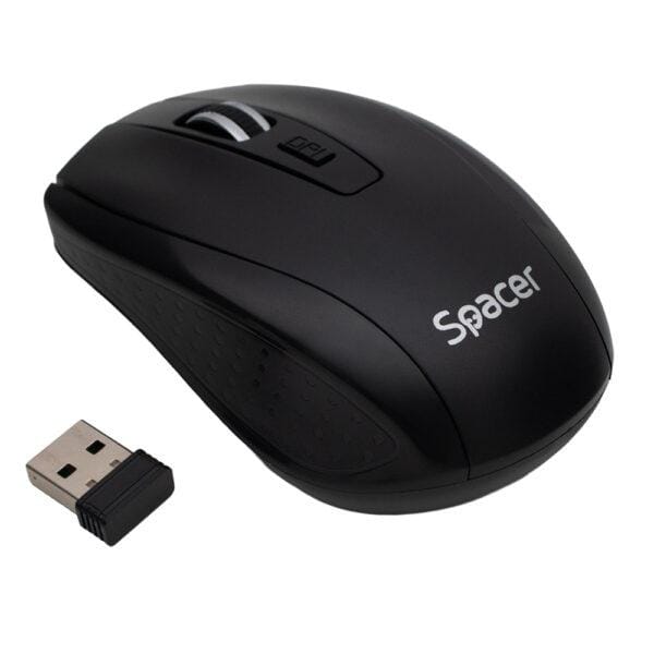 Mouse SPACER SPMO-WS-BK-04 Wireless 1600 dpi Negru