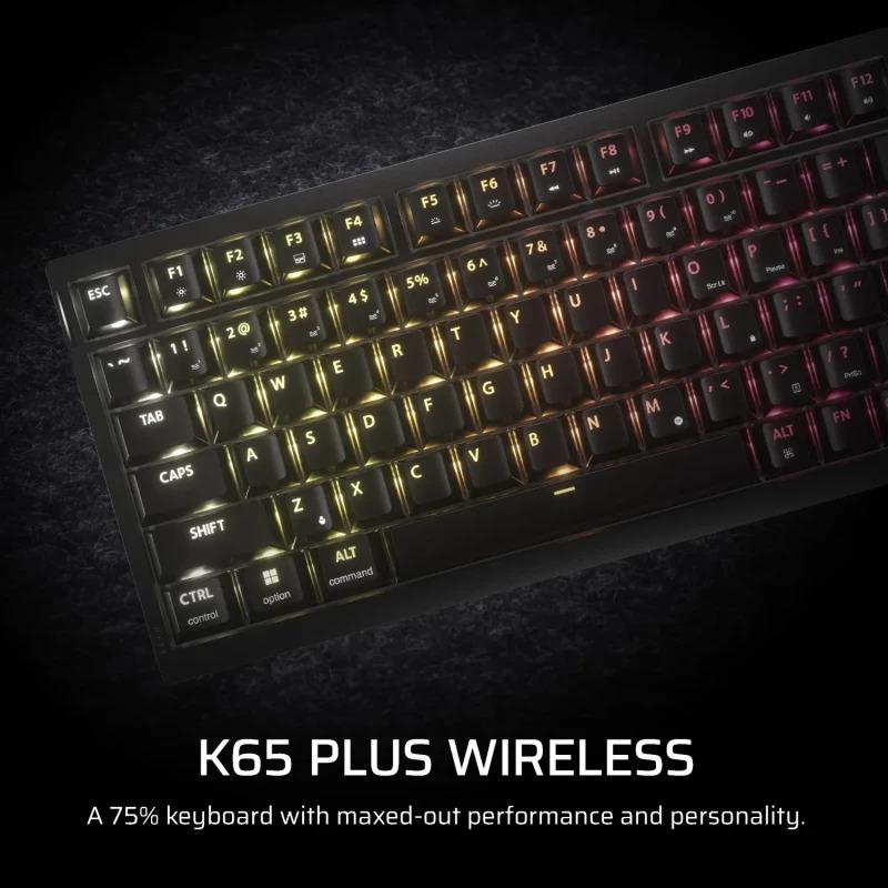 Tastatură Gaming Mecanică CORSAIR K65 PLUS Wireless 75% RGB - imagine 3