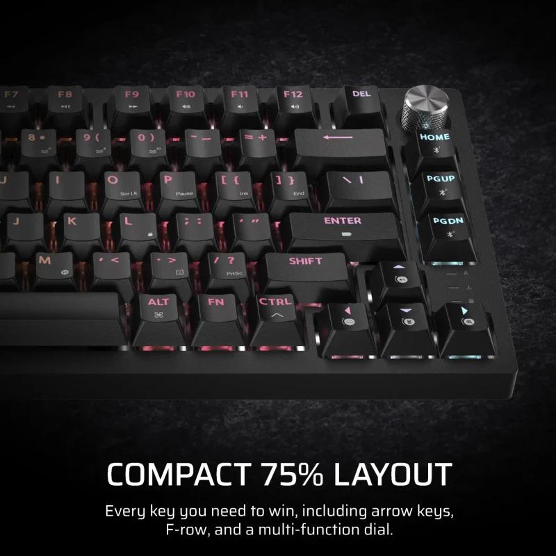 Tastatură Gaming Mecanică CORSAIR K65 PLUS Wireless 75% RGB - imagine 4