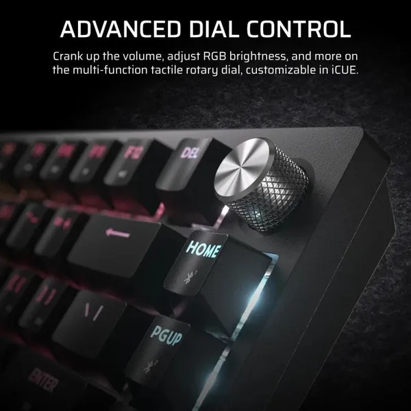 Tastatură Gaming Mecanică CORSAIR K65 PLUS Wireless 75% RGB Tactile - imagine 7
