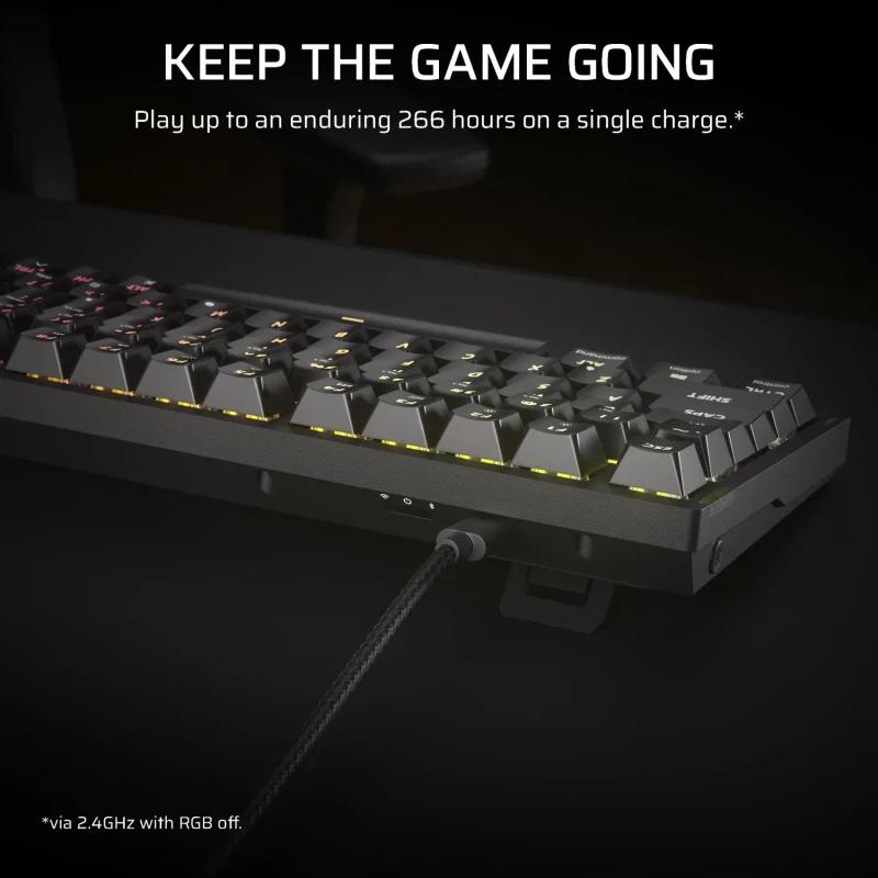 Tastatură Gaming Mecanică CORSAIR K65 PLUS Wireless 75% RGB - imagine 8