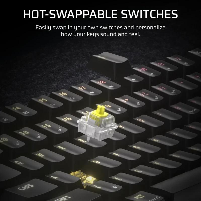 Tastatură Gaming Mecanică CORSAIR K65 PLUS Wireless 75% RGB - imagine 9