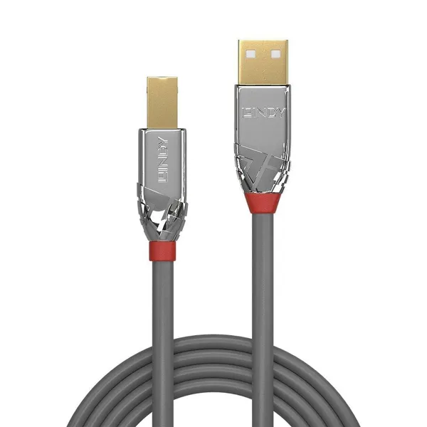 Cablu USB LINDY Cromo Line Type A-B 5 m LY-36644 - imagine 2