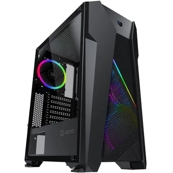 Carcasă PC AQIRYS Canopus Midi Tower Negru ARGB