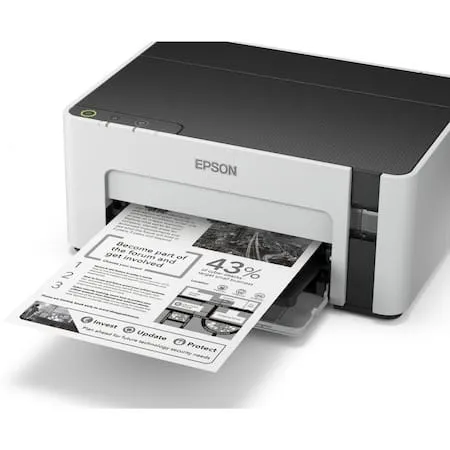 Imprimantă EPSON M1100 Inkjet Mono CISS A4 Negru C11CG95403 - imagine 5