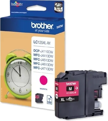 Cartuș cerneală BROTHER LC125XLM Magenta 1200 pagini - imagine 2