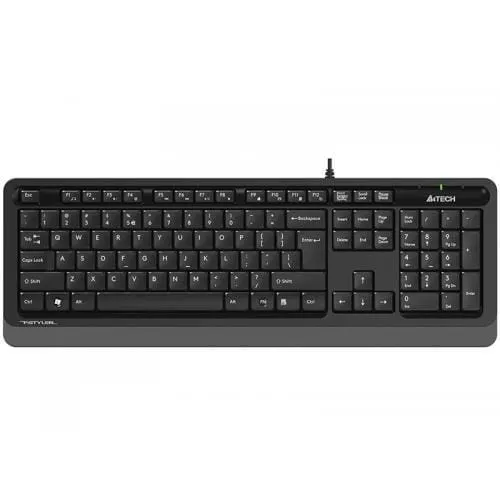 Tastatură A4TECH Fstyler FK10 Grey USB 104 Taste Negru-Gri - imagine 2