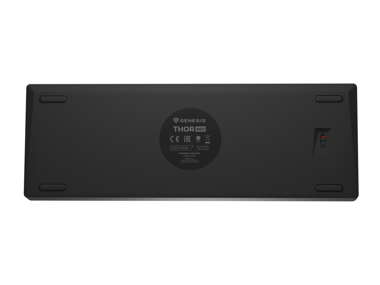 Tastatură gaming GENESIS Thor 660 G2 Wireless 60% RGB Negru - imagine 3