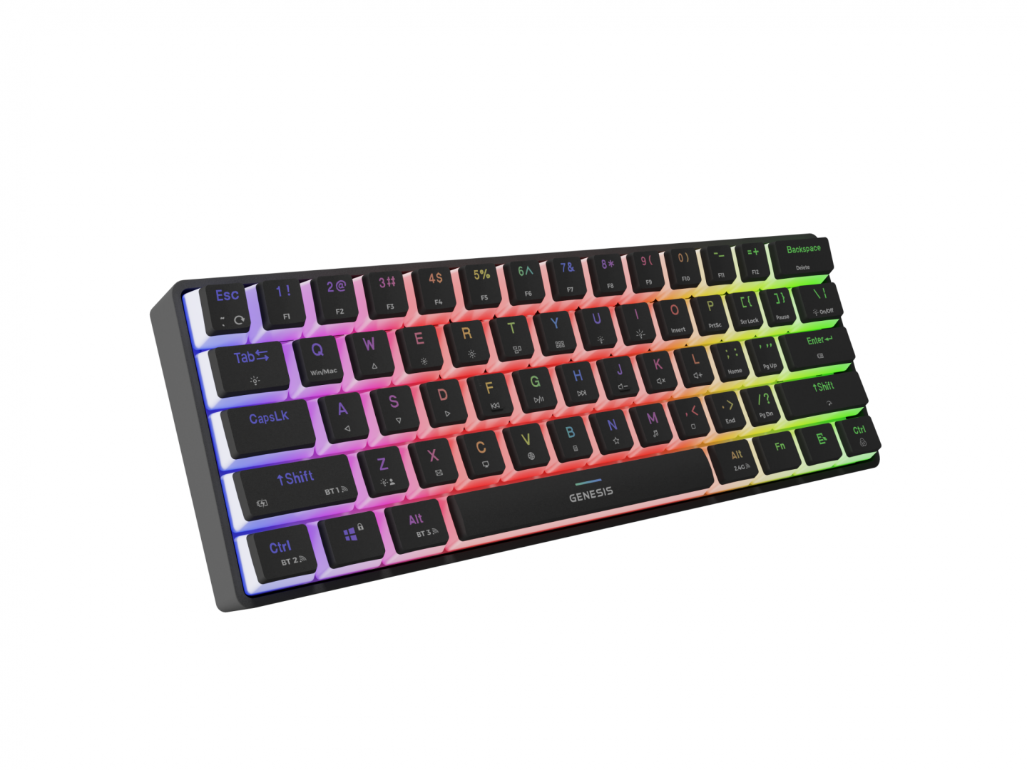 Tastatură gaming GENESIS Thor 660 G2 Wireless 60% RGB Negru - imagine 7