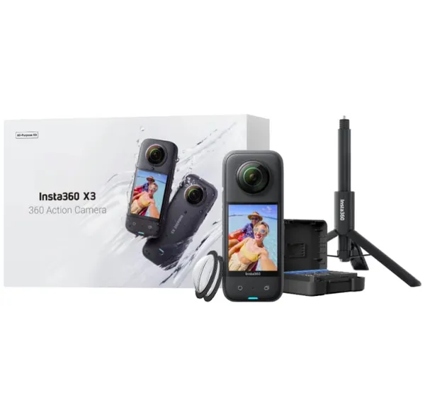 Set Accesorii Cameră Acțiune INSTA360 X3 All-Purpose Kit Negru - imagine 2