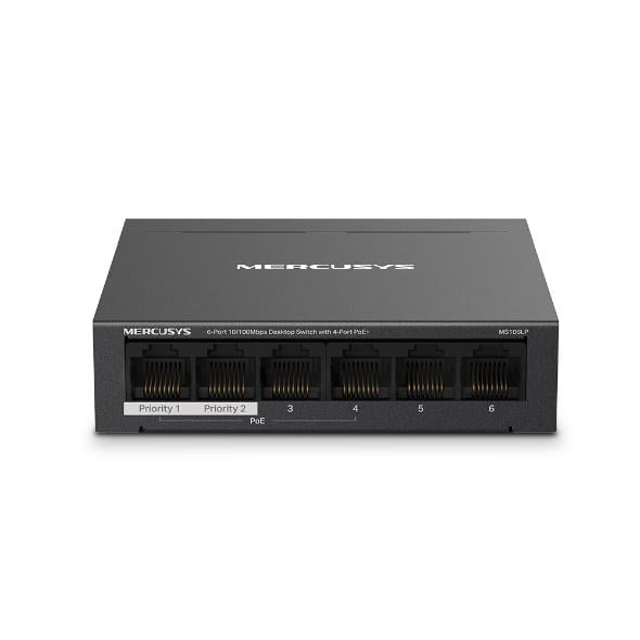 Switch Desktop MERCUSYS MS106LP 6 Porturi 10/100Mbps PoE 40W