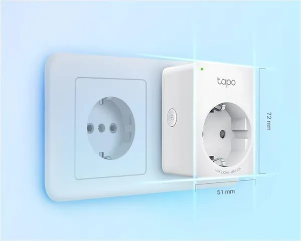 Priză Smart TP-LINK Tapo P100 Wi-Fi 4-pack - imagine 2