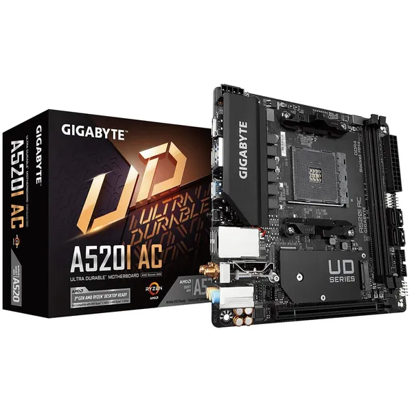 Placă de bază GIGABYTE A520I AC Socket AM4 Mini ITX DDR4 - imagine 5