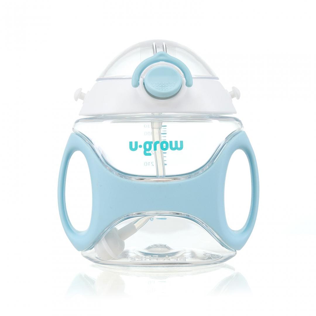 Sticla cu Pai U-GROW Tritan 330 ml Albastră UG-733BL