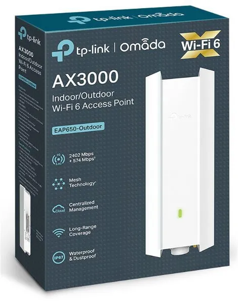 Access Point TP-LINK EAP650-Outdoor Wi-Fi 6 AX3000 IP67 Omada Mesh - imagine 3