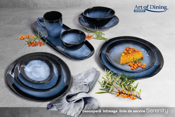 Farfurie ovală HEINNER Serenity Ceramică 21 cm - imagine 4