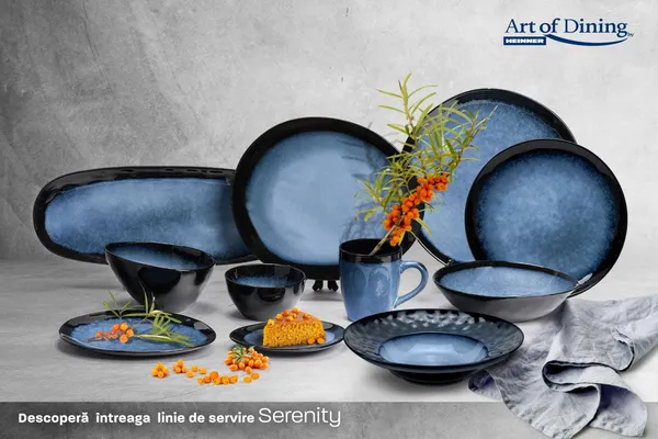 Farfurie ovală HEINNER Serenity Ceramică 21 cm - imagine 7