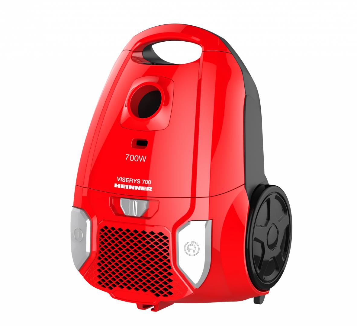 Aspirator cu sac HEINNER HVC-MRD1400 700W Roșu - imagine 2