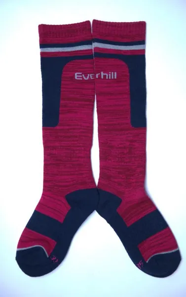 Șosete Ski EVERHILL Junior Roșu-Negru 30-32 - imagine 3