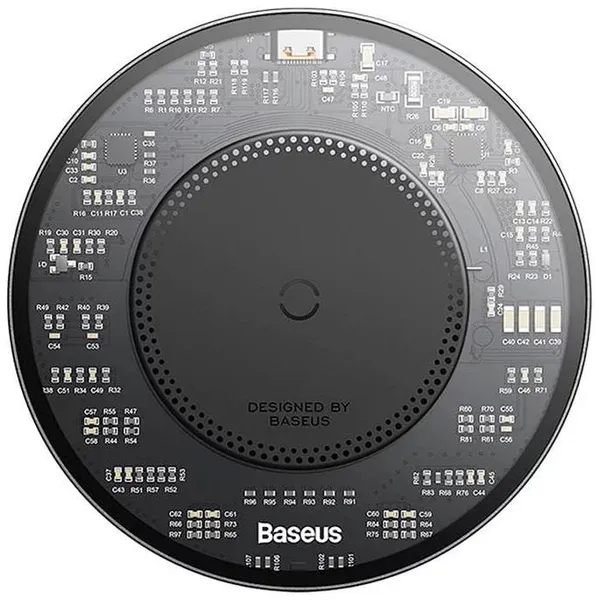 Încărcător Wireless BASEUS Simple Qi 15W Negru - imagine 3