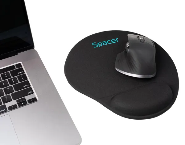 Mousepad SPACER cu Suport Gel Încheietură 240x220mm Negru - imagine 4