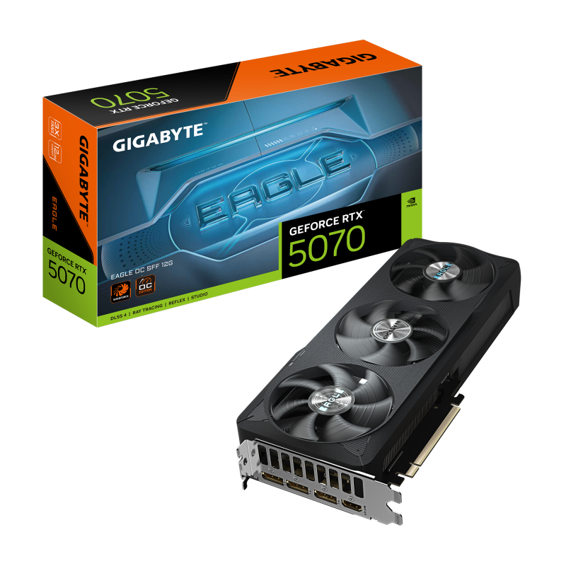 Placă Video GIGABYTE GeForce RTX 5070 EAGLE OC SFF 12GB GDDR7