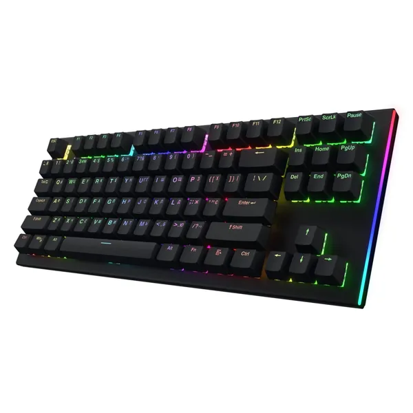 Tastatură Mecanică HATOR Gravity X TKL Switch Aurum Orange RGB Negru