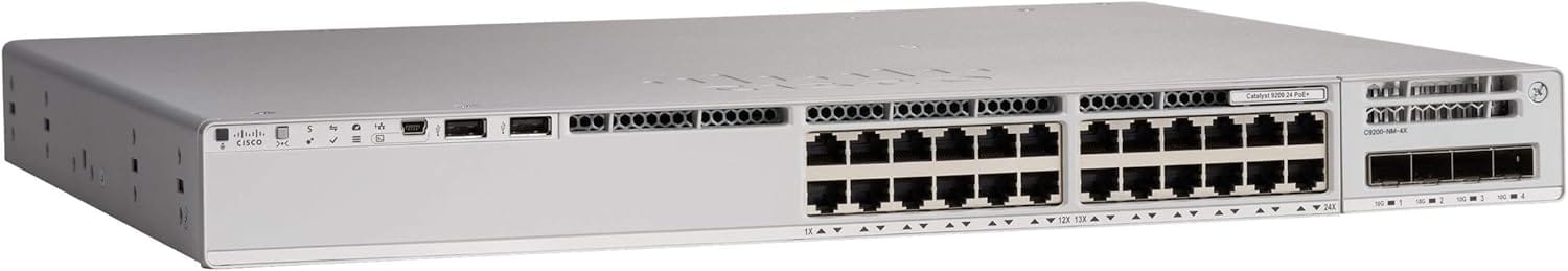 Switch CISCO C9200L-24P-4G-E 24 Porturi Gigabit Managed