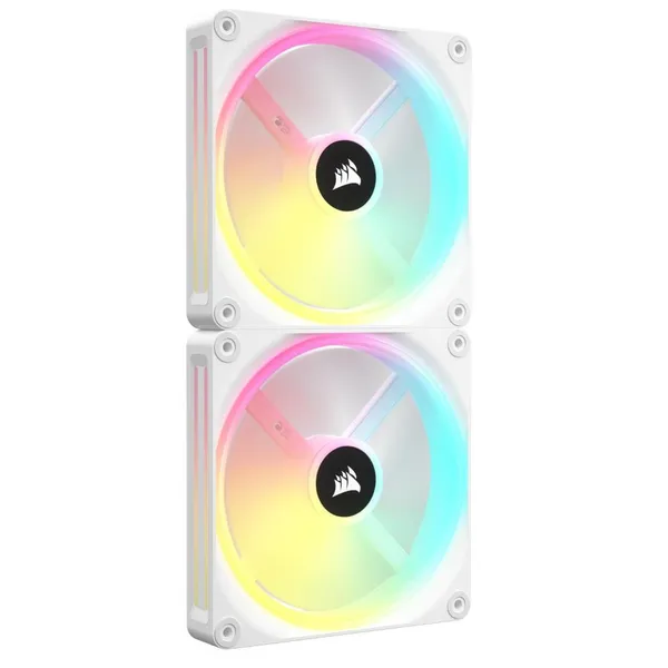 Ventilator Carcasă CORSAIR QX140 RGB Alb iCUE LINK - imagine 2