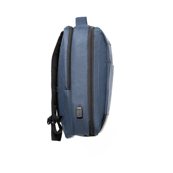 Rucsac SPACER New York Albastru 17 inch Waterproof - imagine 2