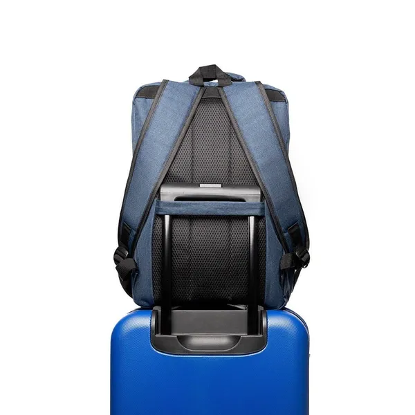 Rucsac SPACER New York Albastru 17 inch Waterproof - imagine 4