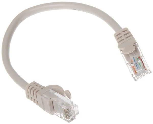 Cablu Patch FTP SPACER Cat6 0.25m Alb