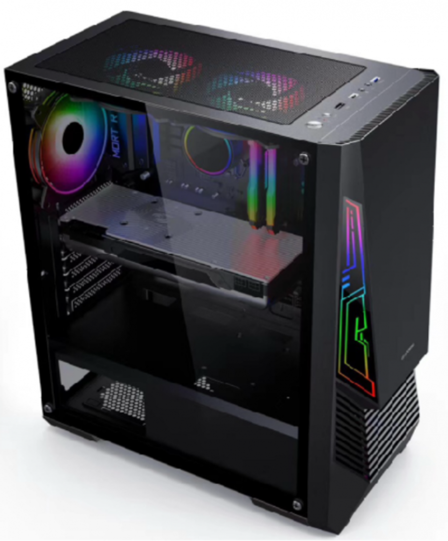 Carcasă Gaming SERIOUX Rogue Mid Tower ARGB Panou Sticlă - imagine 2