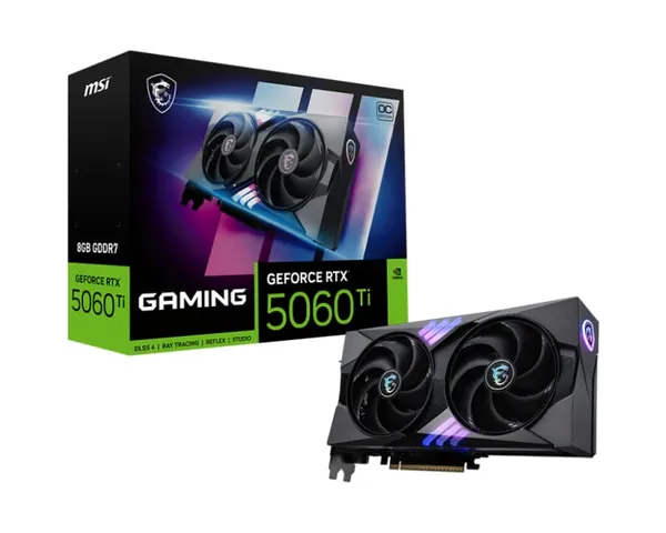Placă Video MSI GeForce RTX 5060 Ti Gaming OC 8GB GDDR7