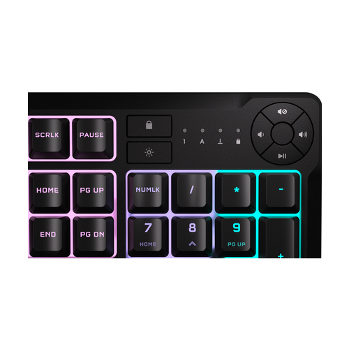 Tastatură Gaming CORSAIR K55 CORE Zoned RGB Rubberdome - imagine 3