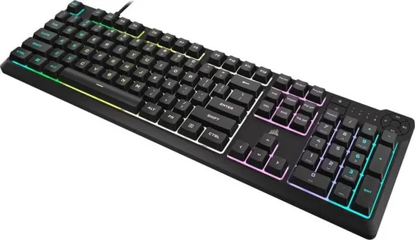 Tastatură Gaming CORSAIR K55 CORE Zoned RGB Rubberdome Negru - imagine 2