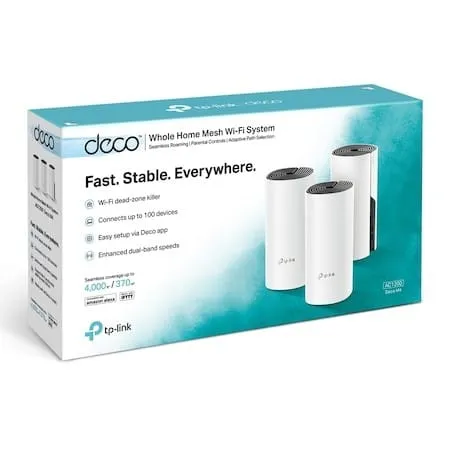 Sistem Mesh Wi-Fi TP-LINK Deco M4 AC1200 (3-pack) - imagine 3