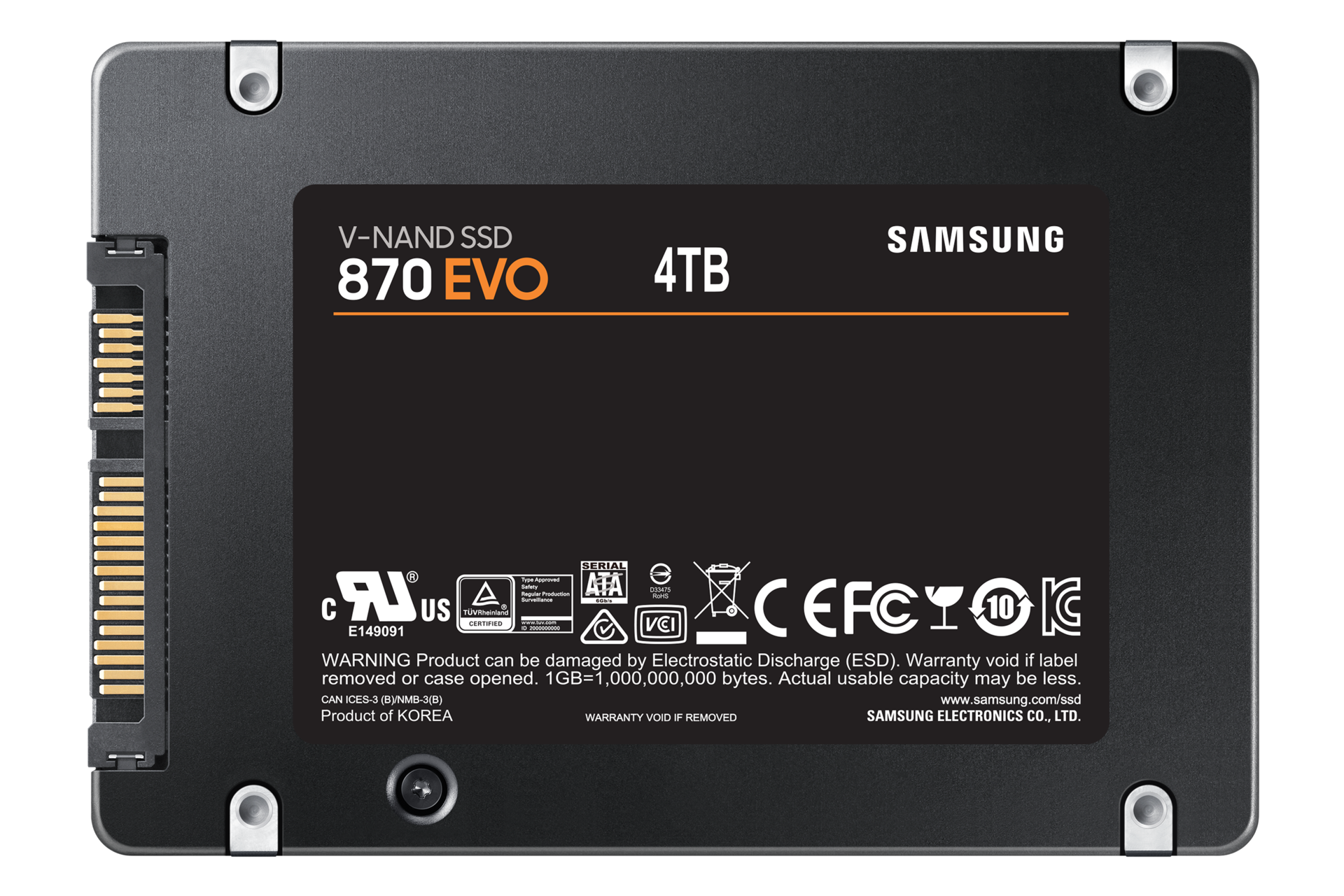 SSD SAMSUNG 870 EVO 4TB 2.5 inch SATA 3 MZ-77E4T0B/EU - imagine 4