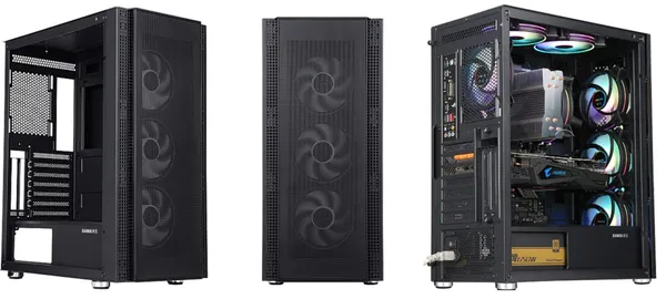 Carcasă Gaming SERIOUX Quantum Middle Tower Sticlă Securizată ARGB - imagine 2