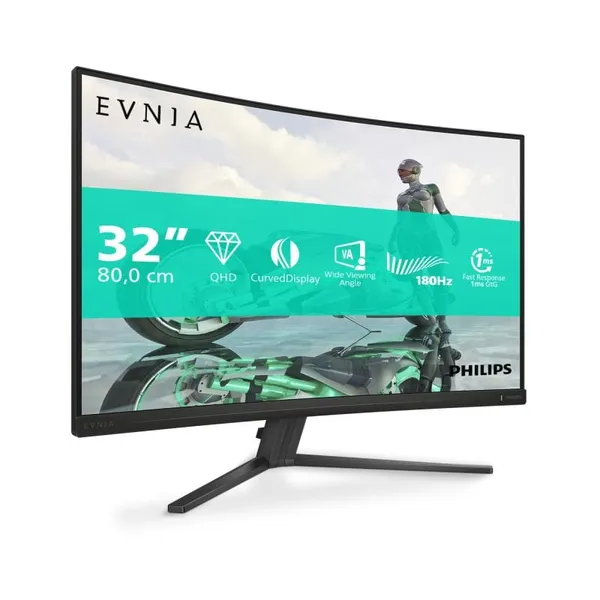 Monitor PHILIPS 32M2C3500L/00 Curbat 31.5 inch QHD 180Hz - imagine 2