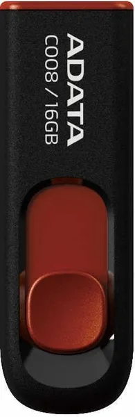 Memorie USB ADATA C008 16GB USB 2.0 Negru AC008-16G-RKD