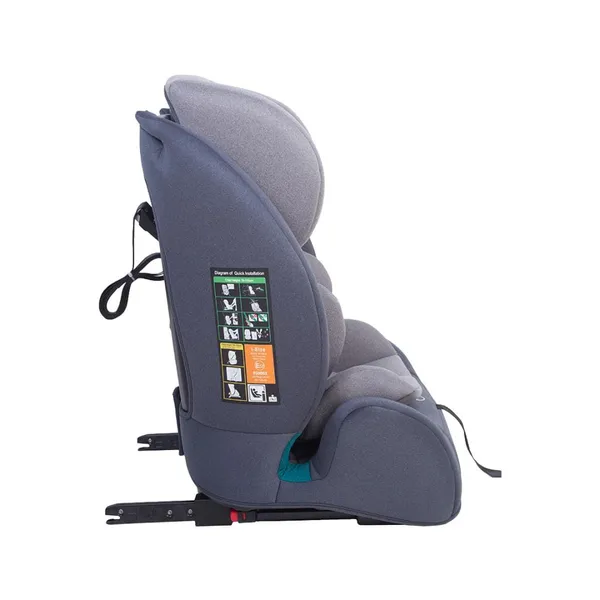 Scaun Auto Copii U-GROW i-Size 76-150cm ISOFIX Top Tether Gri - imagine 3