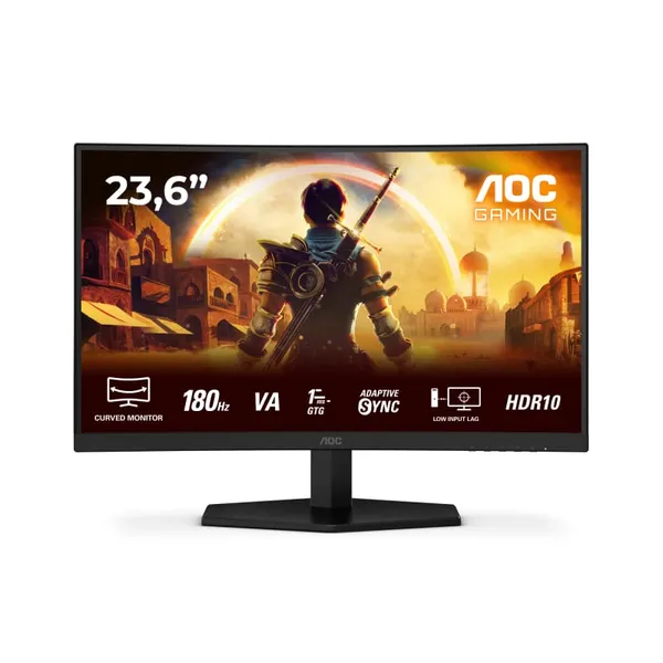 Monitor Gaming AOC C24G42E 23.6 Full HD 180Hz Negru Roșu